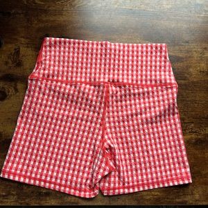 Aerie Gingham Workout Shorts (L)